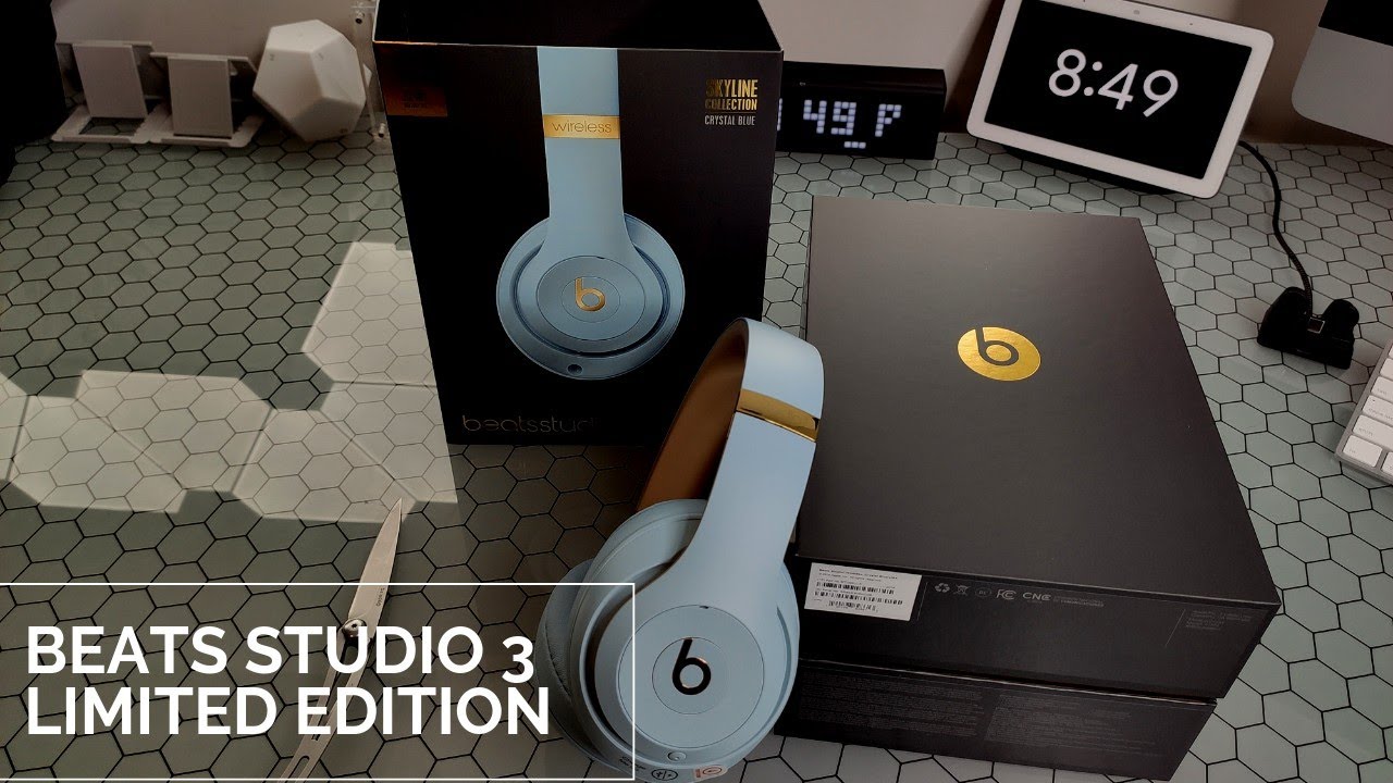 Beats Studio 3 Wireless Skyline Collection Crystal Blue - YouTube