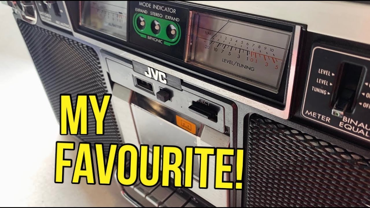 JVC RC-838LB Boombox Repair. New Belts. Radio Cassette Service