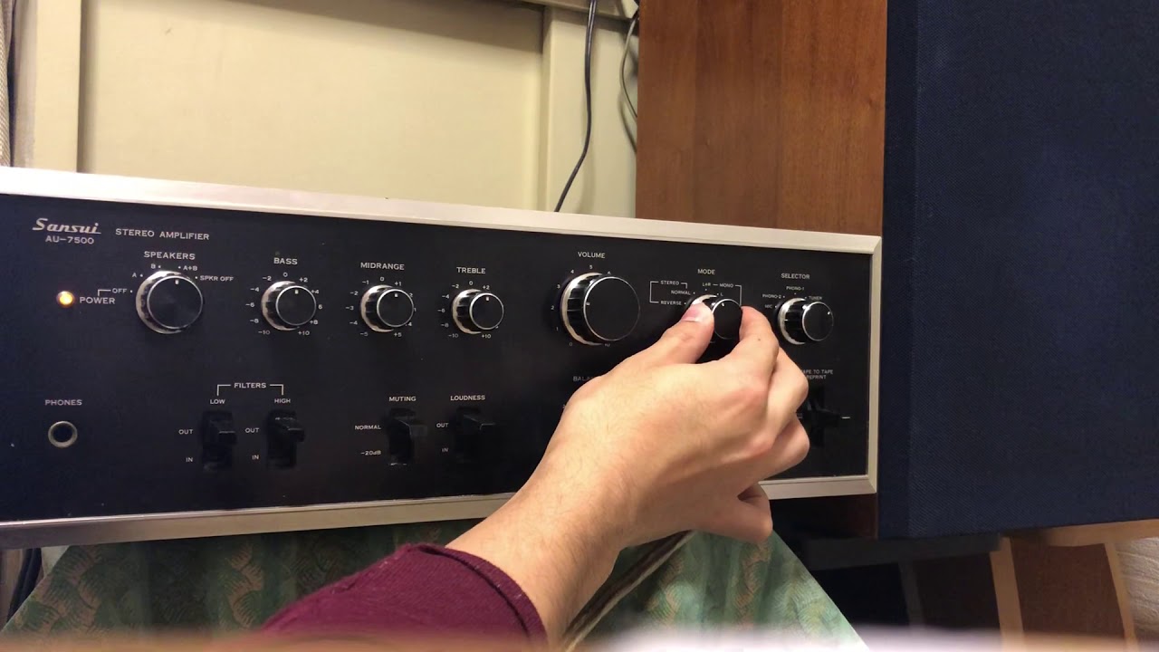 SANSUI AU-7500 紹介動画 JBL4301でアニソンをかけてみた - YouTube