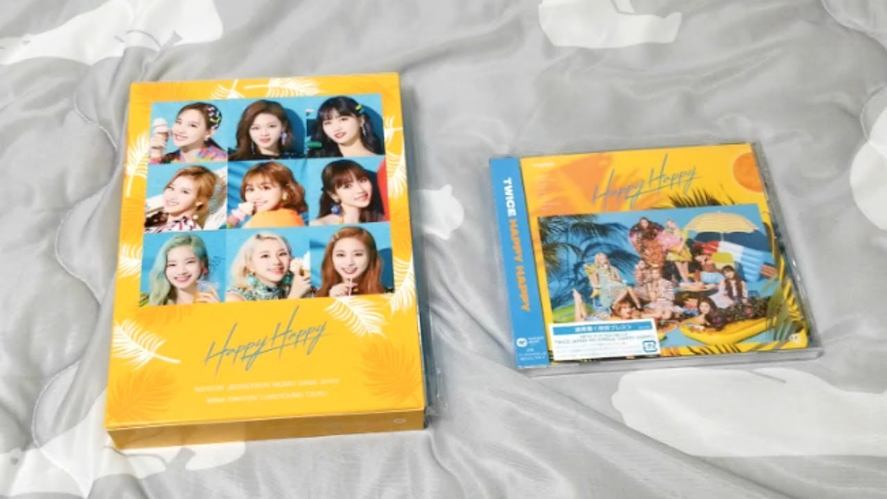 TWICE トゥワイス 4th Single 「Happy Happy」 Unboxing (Warner