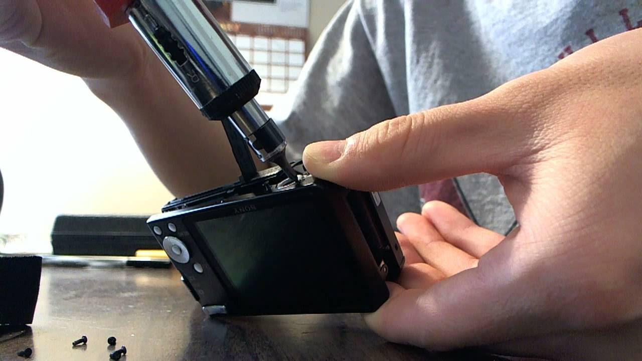How To Take Apart A Sony Cyber-shot DSC-W350 - YouTube