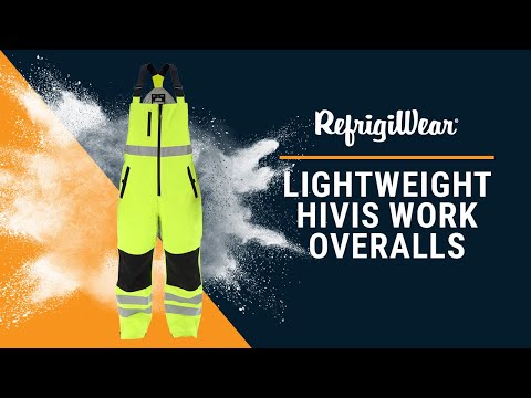 Lightweight HiVis Work Overalls (7192) | Rated for 20°F | RefrigiWear