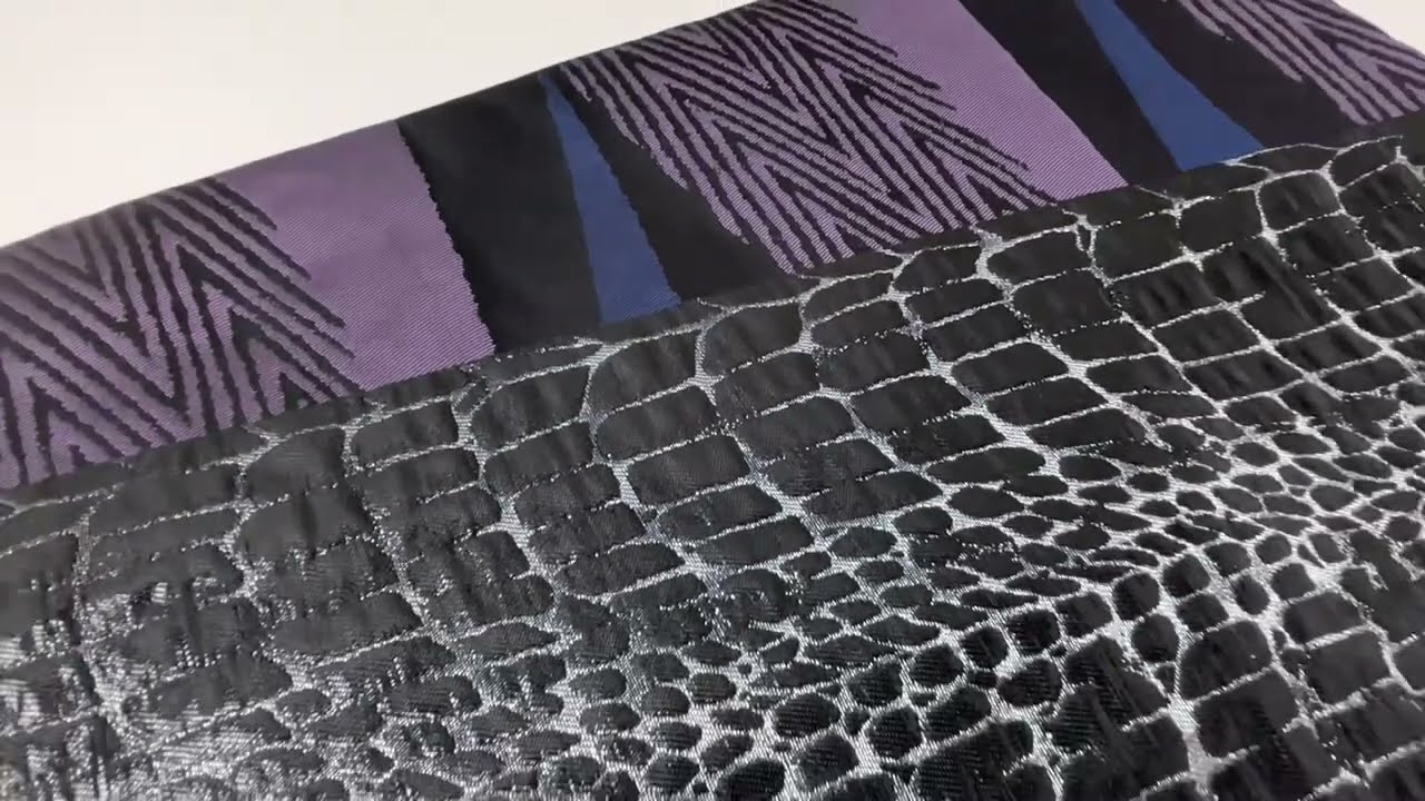 RumiRock半幅帯 「艶クロコ」ブラック [E620] | Rumi Rock Store