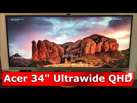 Acer CB342CK Ultrawide QHD gaming monitor, unboxing and review