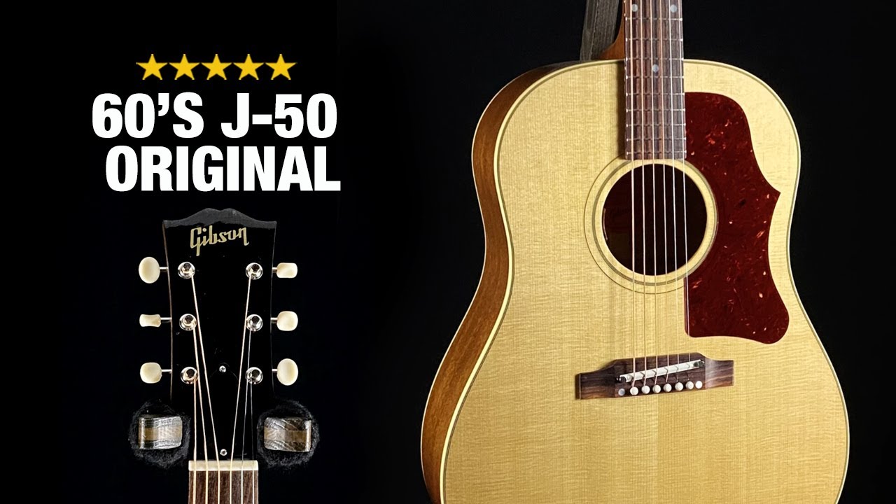 60s Gibson J-50 Original with Adjustable Saddle! - YouTube
