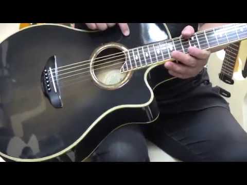 YAMAHA APX-10S ステレオ出力エレアコ ギターフロンティア - YouTube