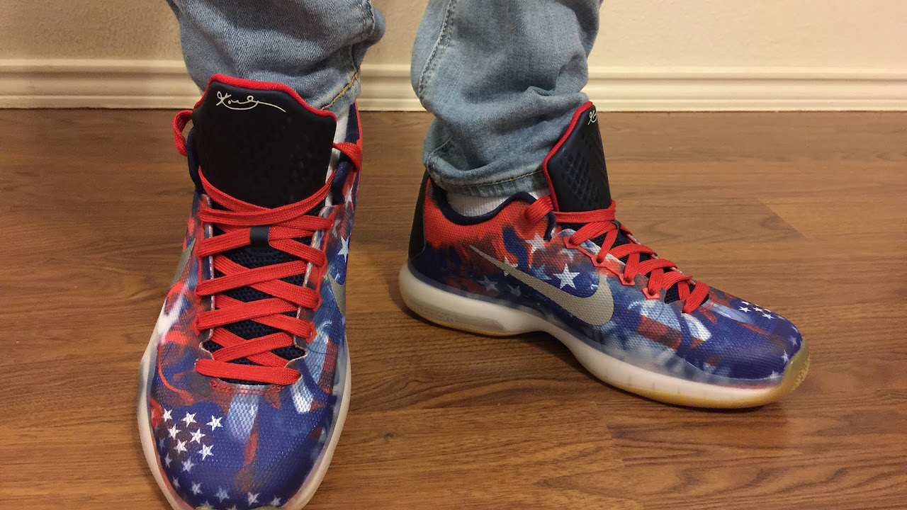 Kobe 10 Independence unboxing and on feet review - YouTube