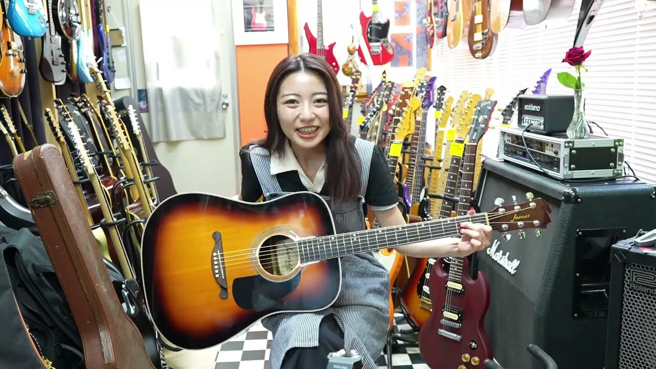 James JD-350 トップ単板モデル 初心者にもお勧めなギターです！ - YouTube