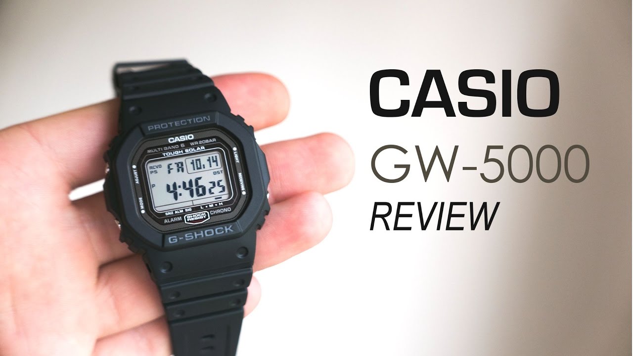 Casio G-SHOCK GW-5000-1JF Review [4K UHD] - YouTube
