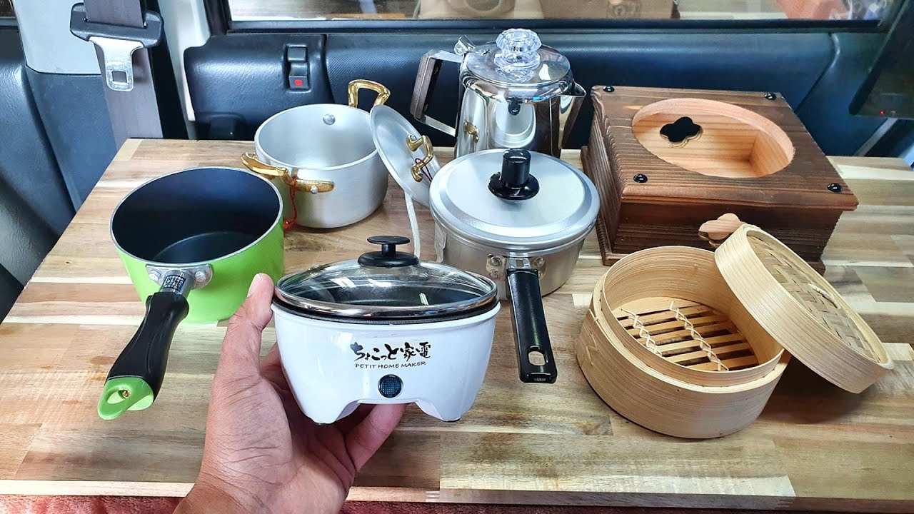 専用木台から蒸し器まで!?車中泊調理家電「ちょこっと家電」に合う最新