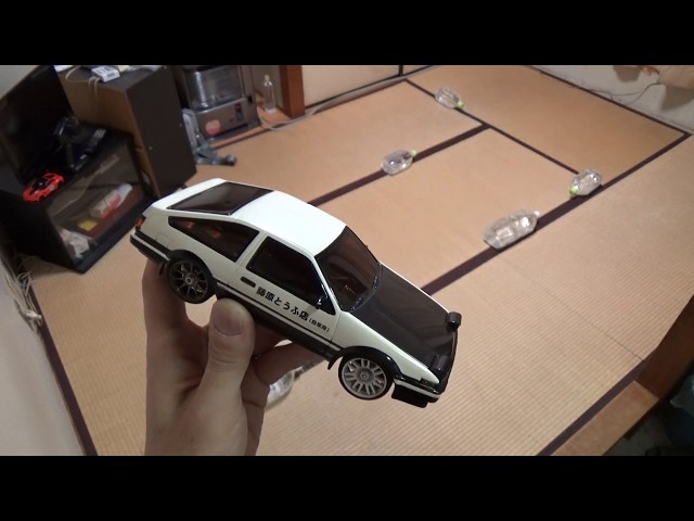 MINI-Z] Initial D, I tried running Takumi's Hachiroku. It's not a