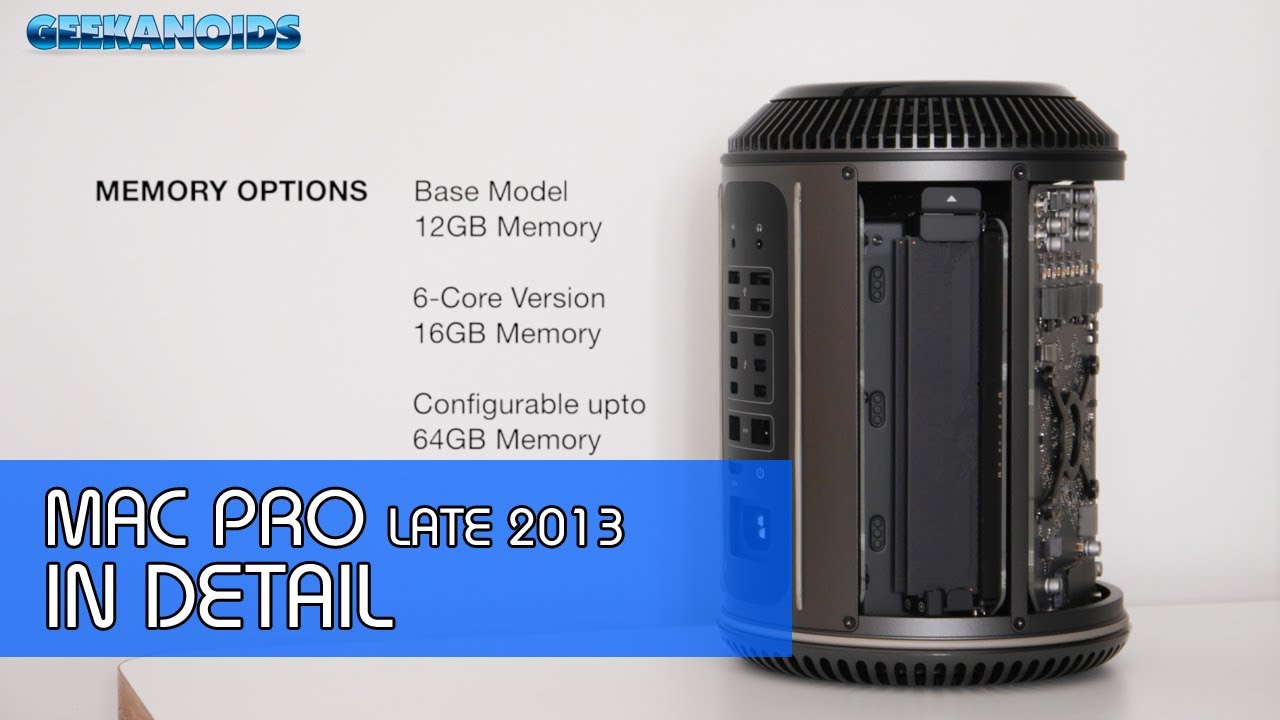 Apple Mac Pro Late 2013 Hardware In Detail - YouTube