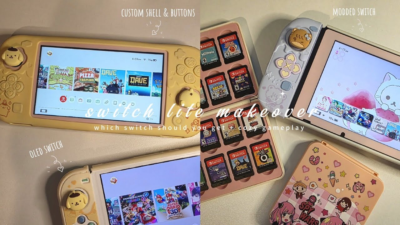 Nintendo Switch Lite Makeover - Cinnamoroll theme - YouTube