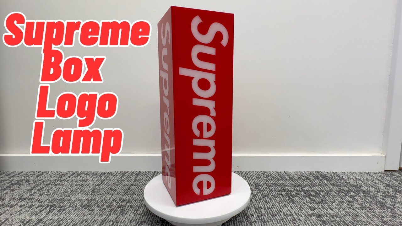 Supreme Box Logo Lamp Unboxing [FW23 Week 1 Accessory] - YouTube