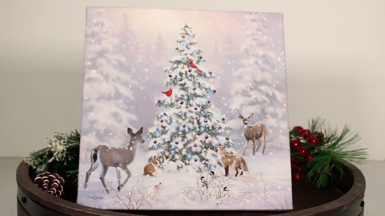 Woodland Christmas Pizazz Print | Glow Decor