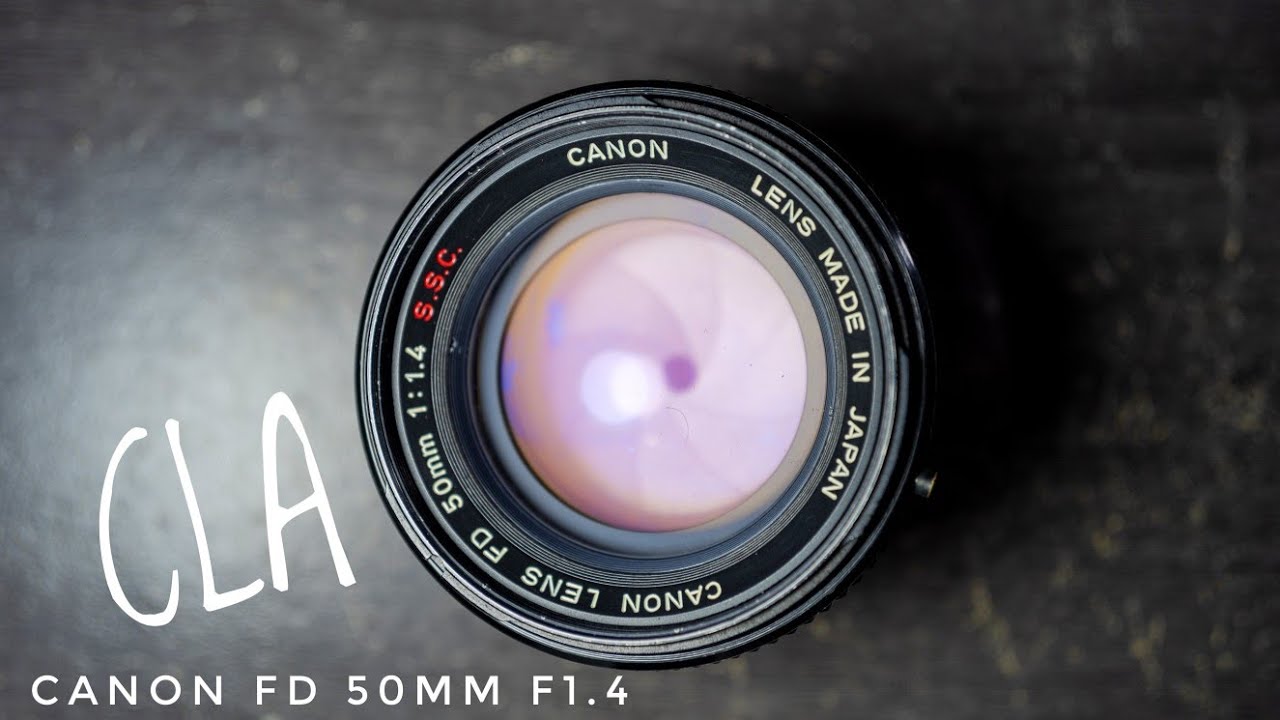Canon FD 50mm f1.4 S.S.C. Full CLA (Cleaning Aperture, Optics