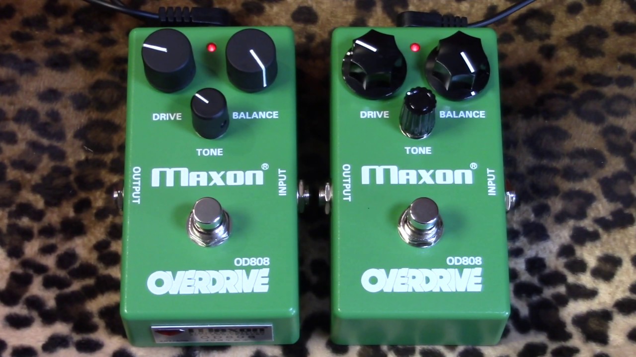 Maxon 40th Anniversary OD808 versus Stock Version tubescreamer