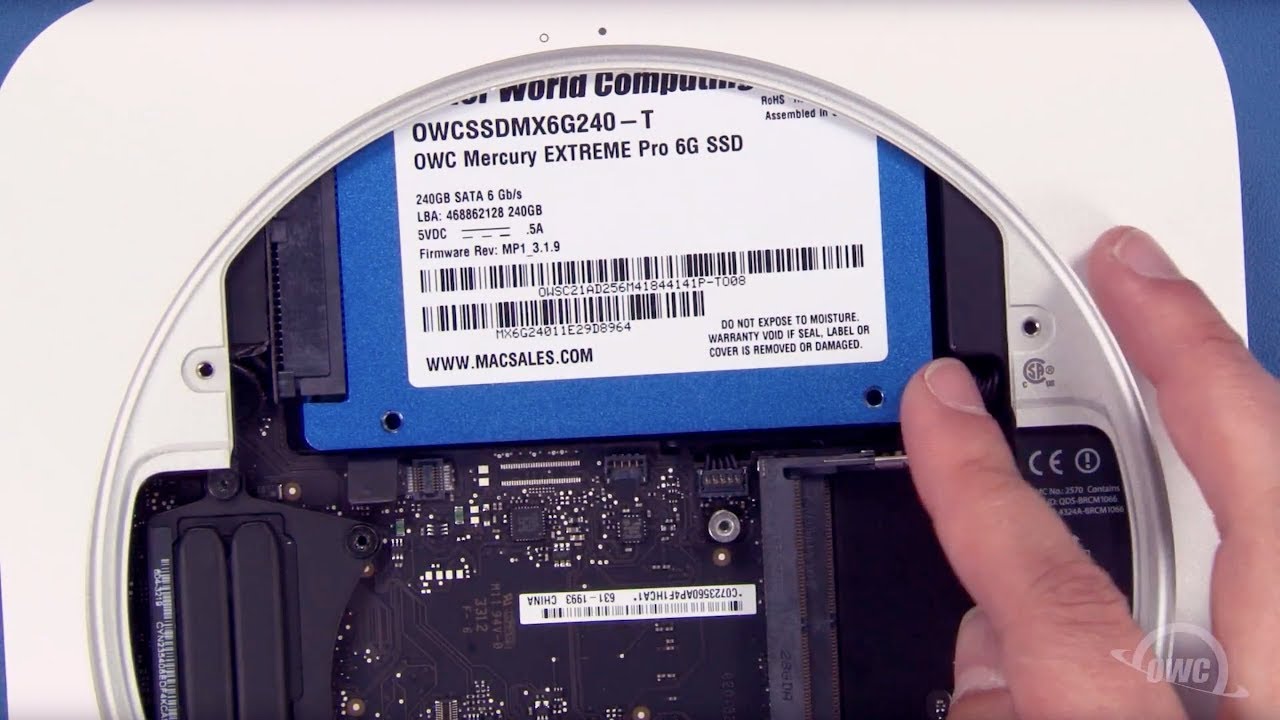OWC SSD Install: 2012 Mac mini - YouTube