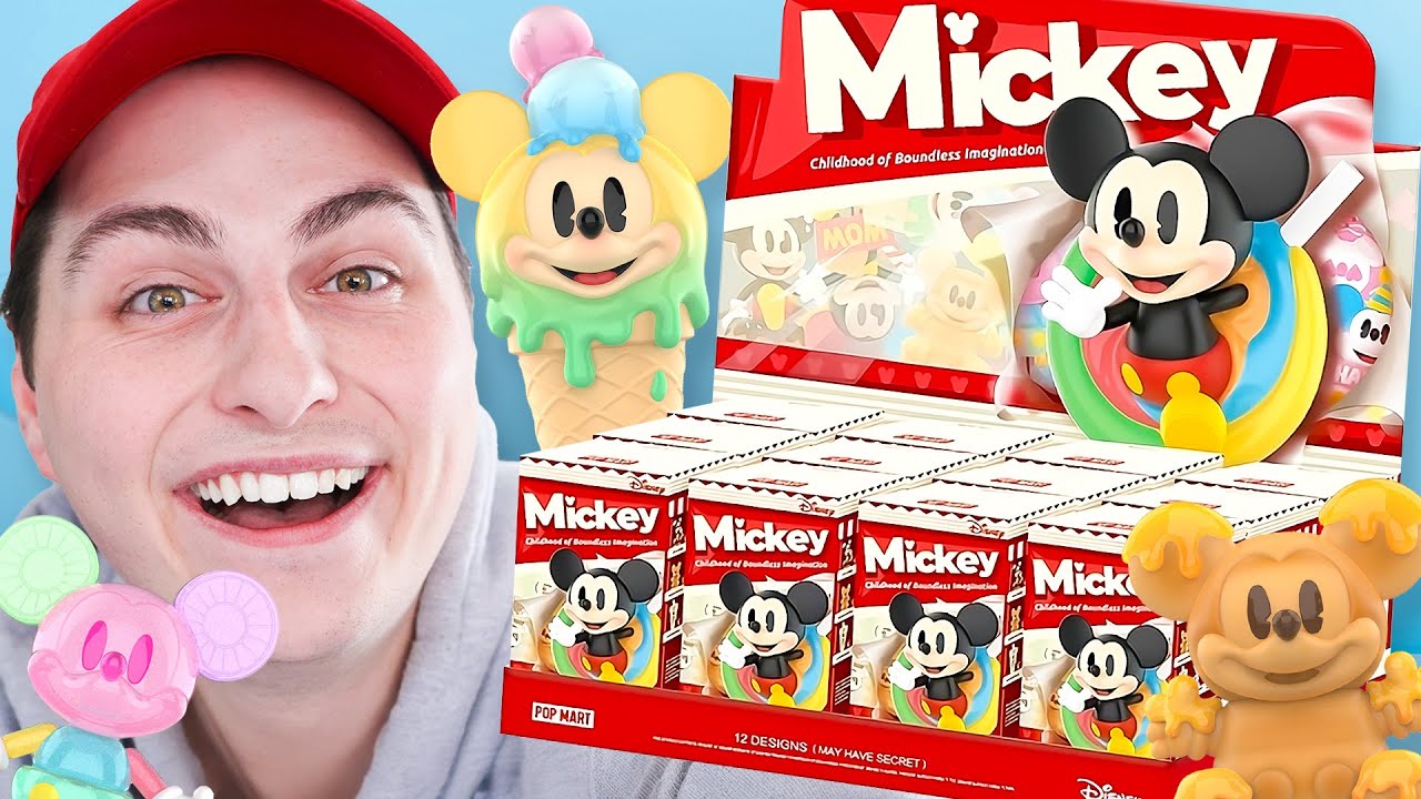 Opening A Full Case Of Mickey Pop Mart Blind Boxes! - YouTube