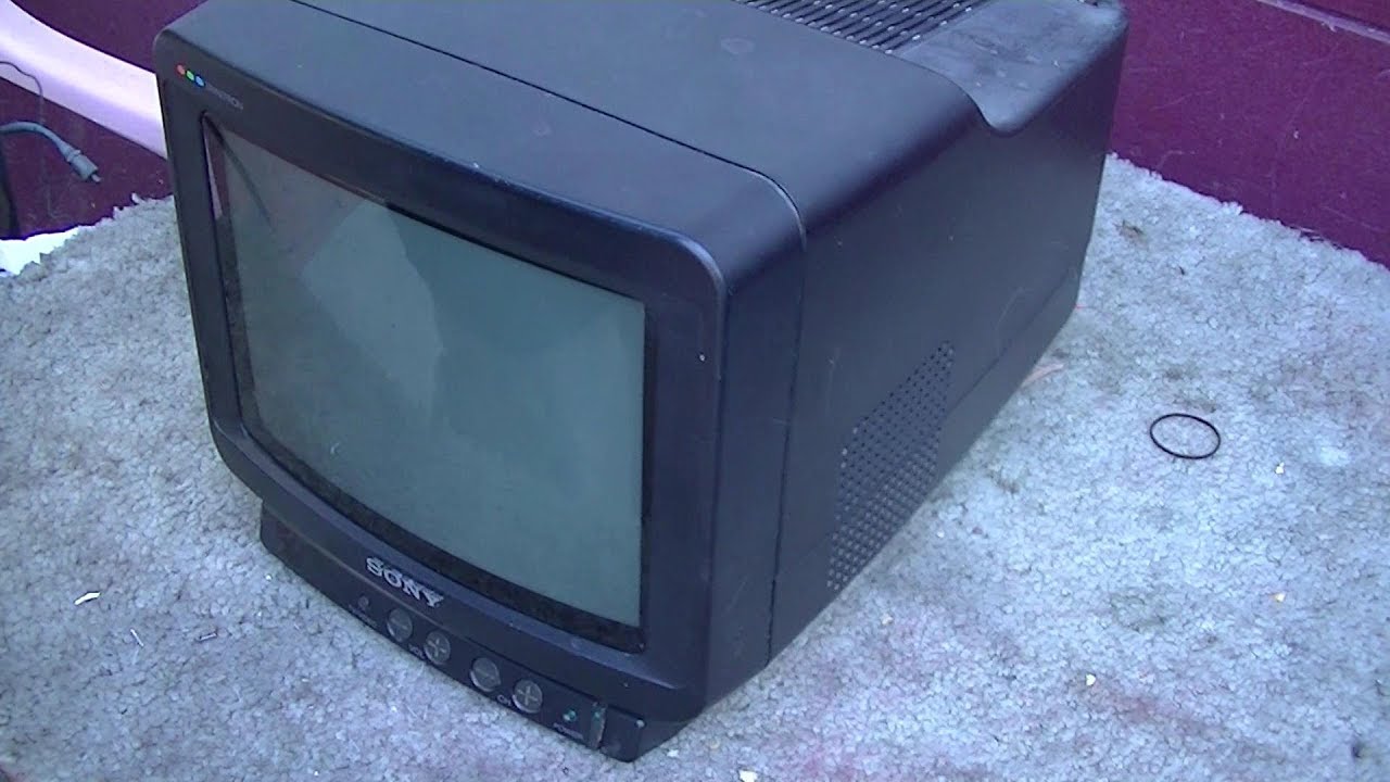1989 Sony Trinitron Portable Color Television Repair KV-8AD10