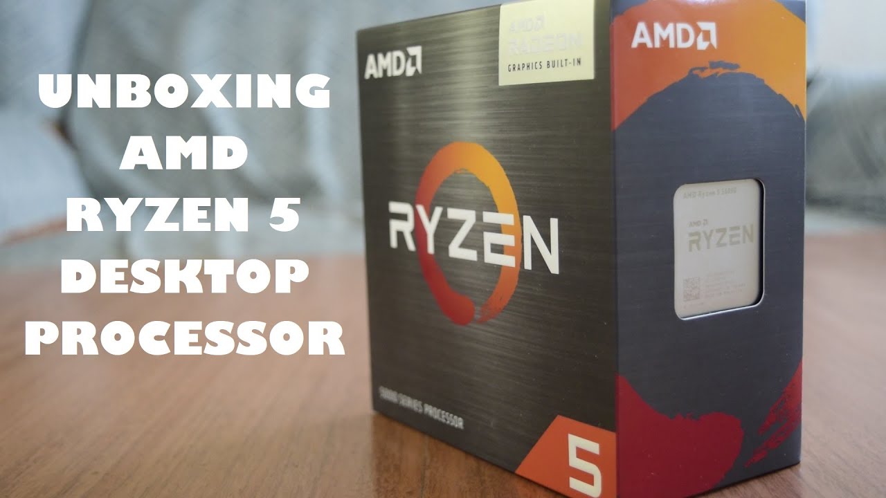 Unboxing AMD Ryzen ™ 5 5600G Processor - 6 CPU Cores - Socket-AM4