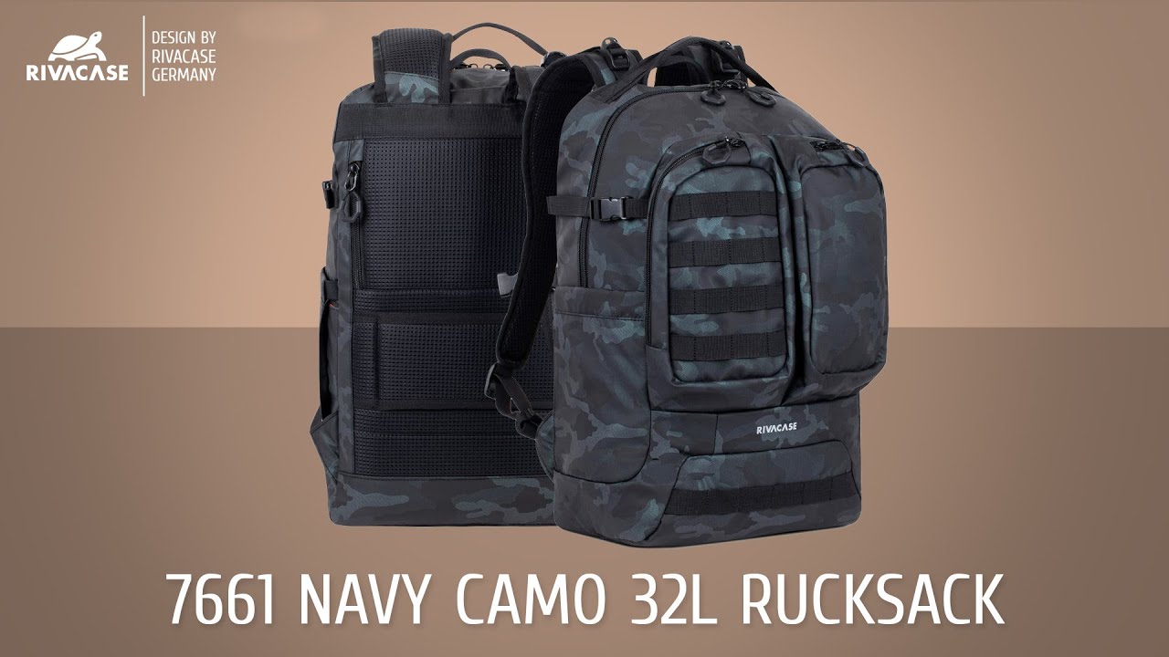 7661 navy camo 32L Rucksack - YouTube