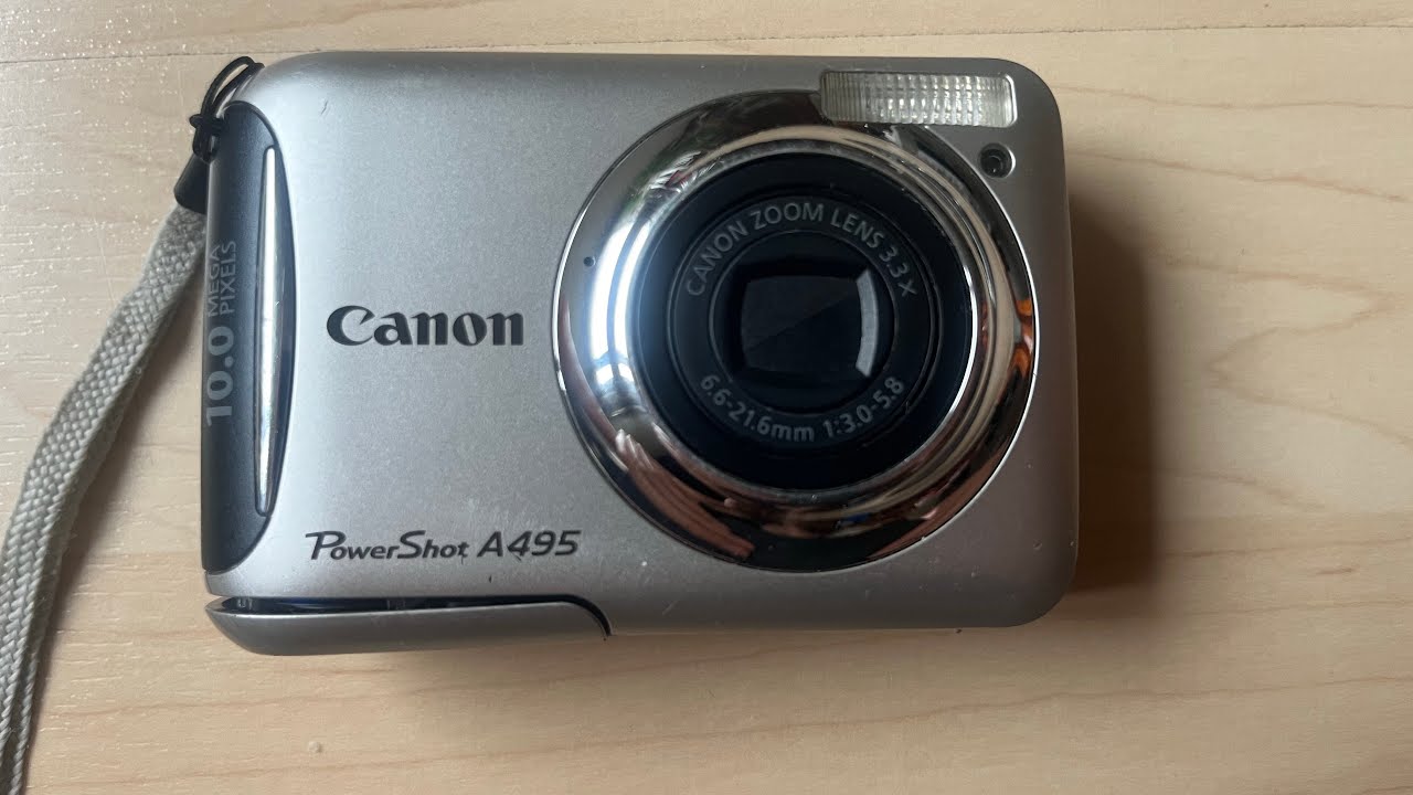Canon Powershot A495 old digital camera zoom lens 10MPx zoom lens