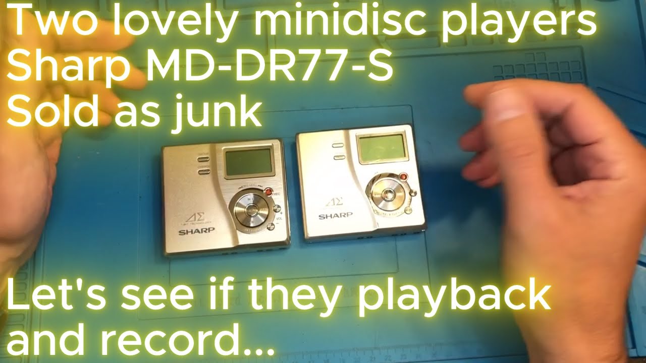 シャープSHARP MD プレイヤー MD-DS77-R SHARP シャープ ポータブル MD