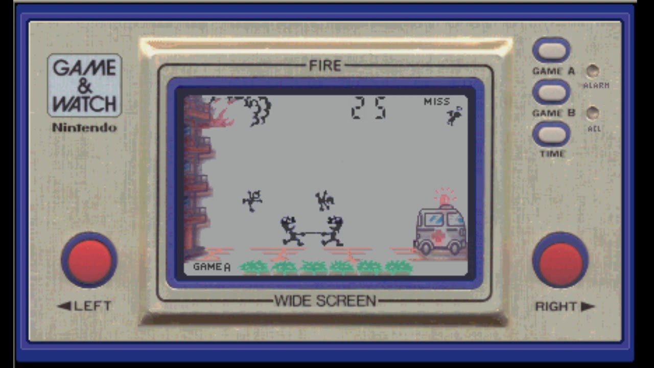 ゲームウオッチ ファイア FIRE - YouTube