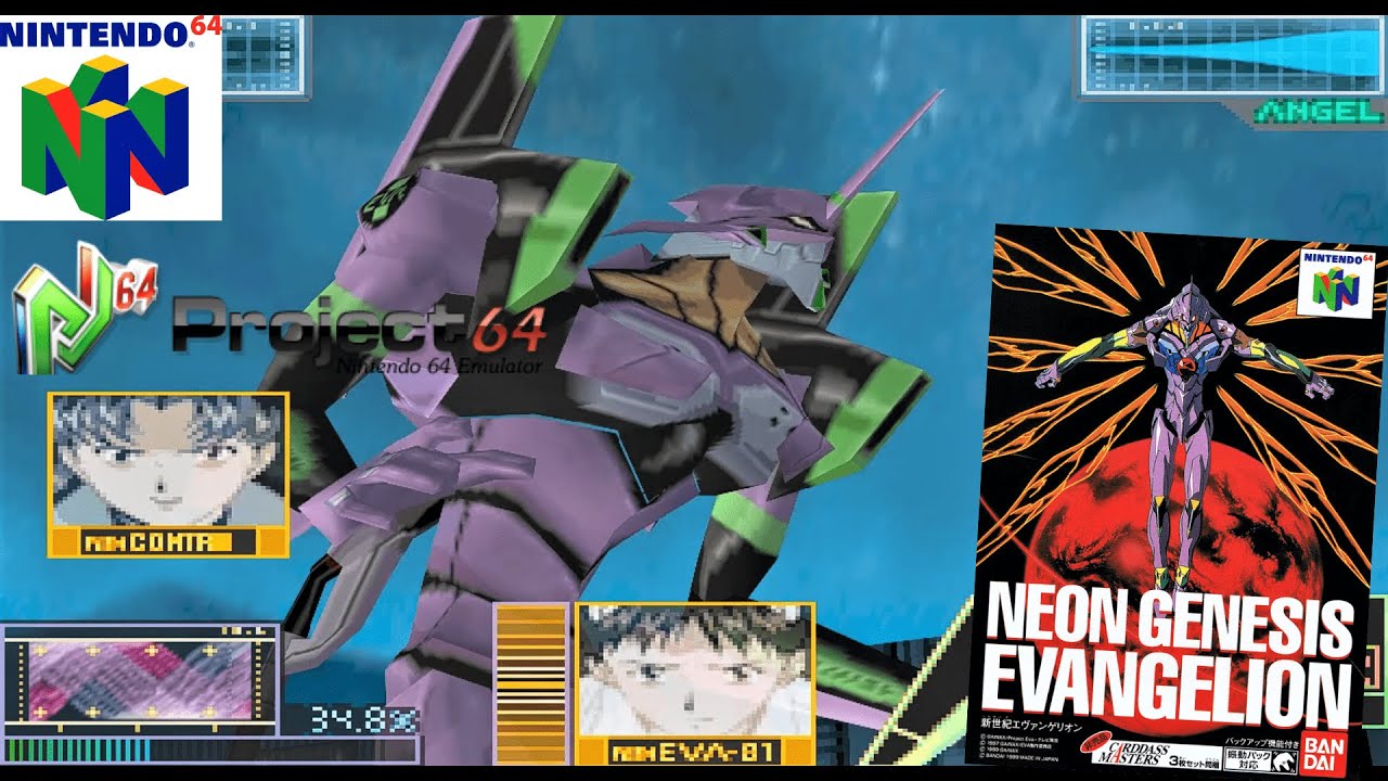 Neon Genesis Evangelion (1999) Nintendo 64 Gameplay in HD (Project