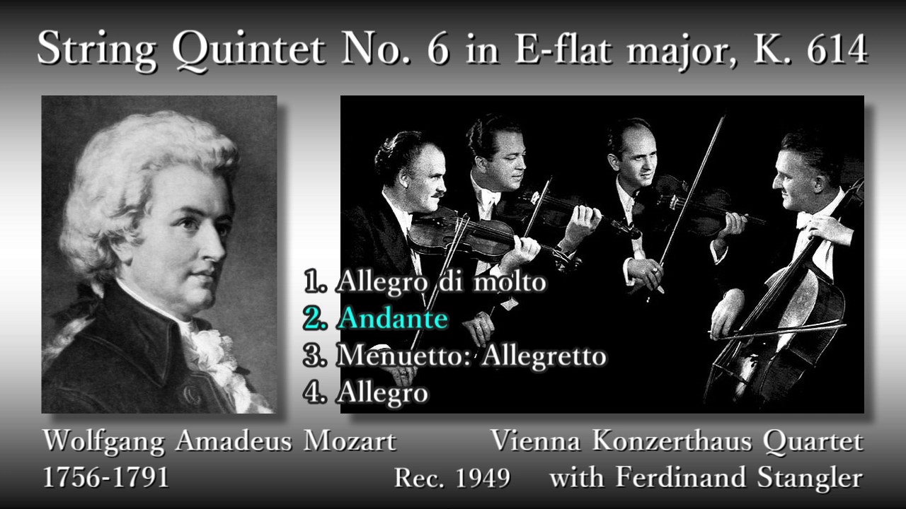 Mozart: String Quintet No. 6, Vienna KonzerthausQ (1949
