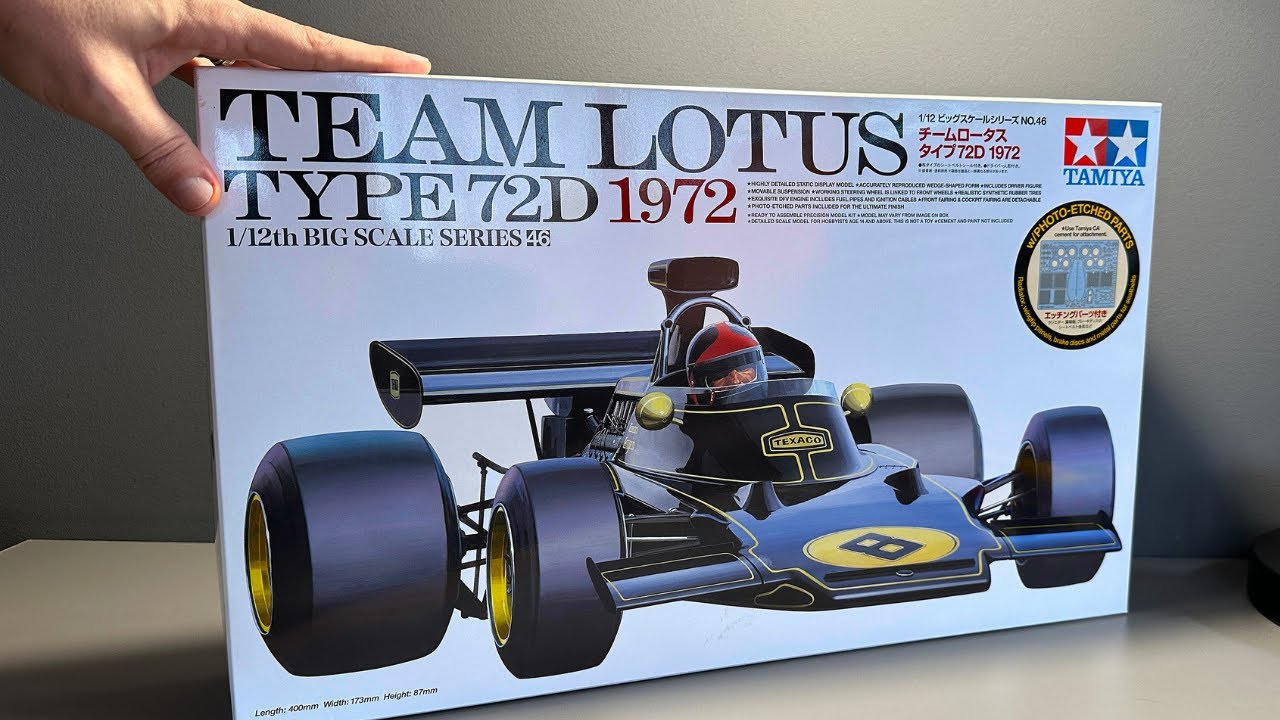 Unboxing The History: Lotus Type 72D Tamiya 1/12 Scale - YouTube