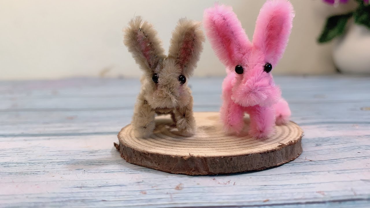 モール3本うさぎを作ろう🐇簡単可愛いハンドメイド🔰モールベア