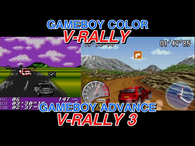 GBC] V-Rally・[GBA] V-Rally3の紹介 VD-devの技術力 - YouTube