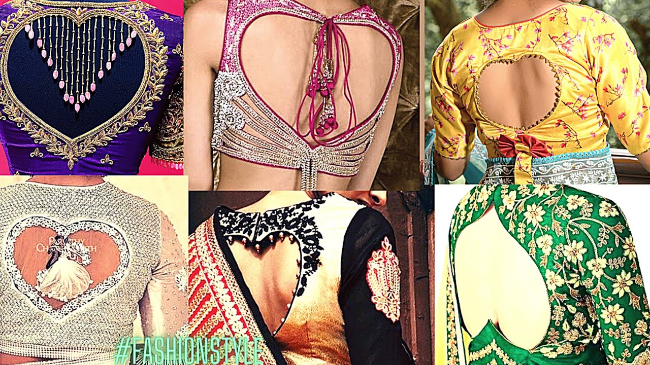 Wow ❤️ So Beautiful Heart Shaped Blouse Back Design || Heart Cut