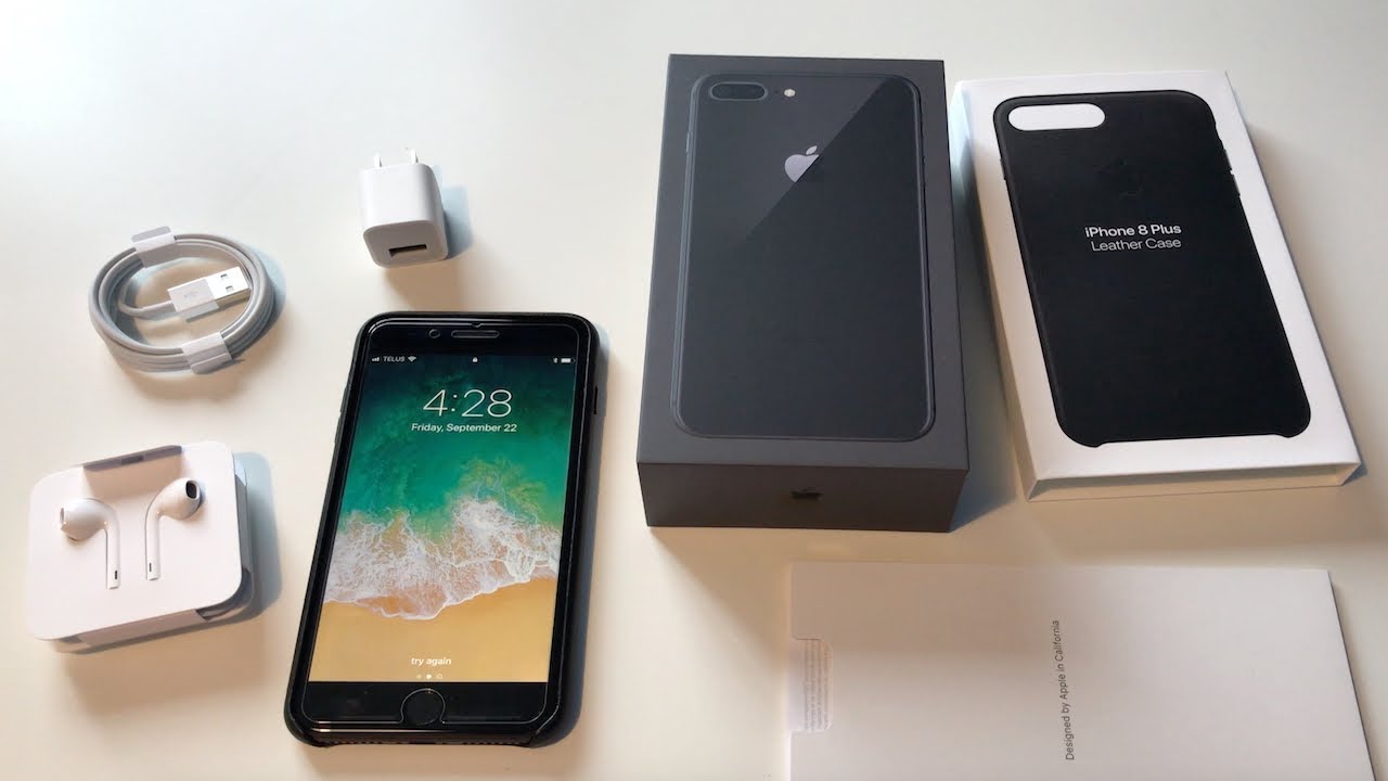 iPhone 8 Plus Unboxing: Space Grey! - YouTube