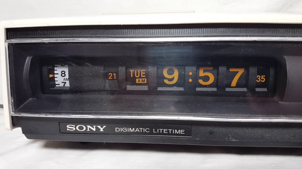 Sony TFM-C660W Digimatic Litetime AM/FM Roller alarm Clock radio