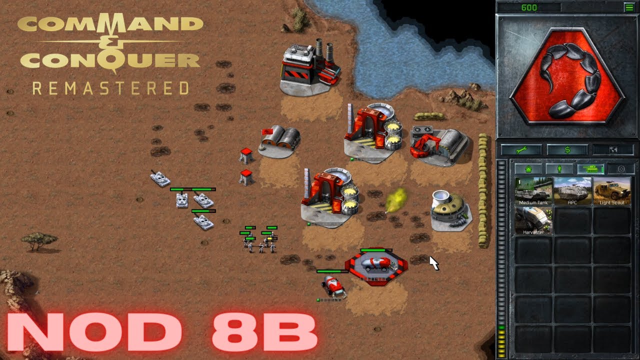Command & Conquer Remastered - NOD Mission 8B - NEW CONSTRUCTION