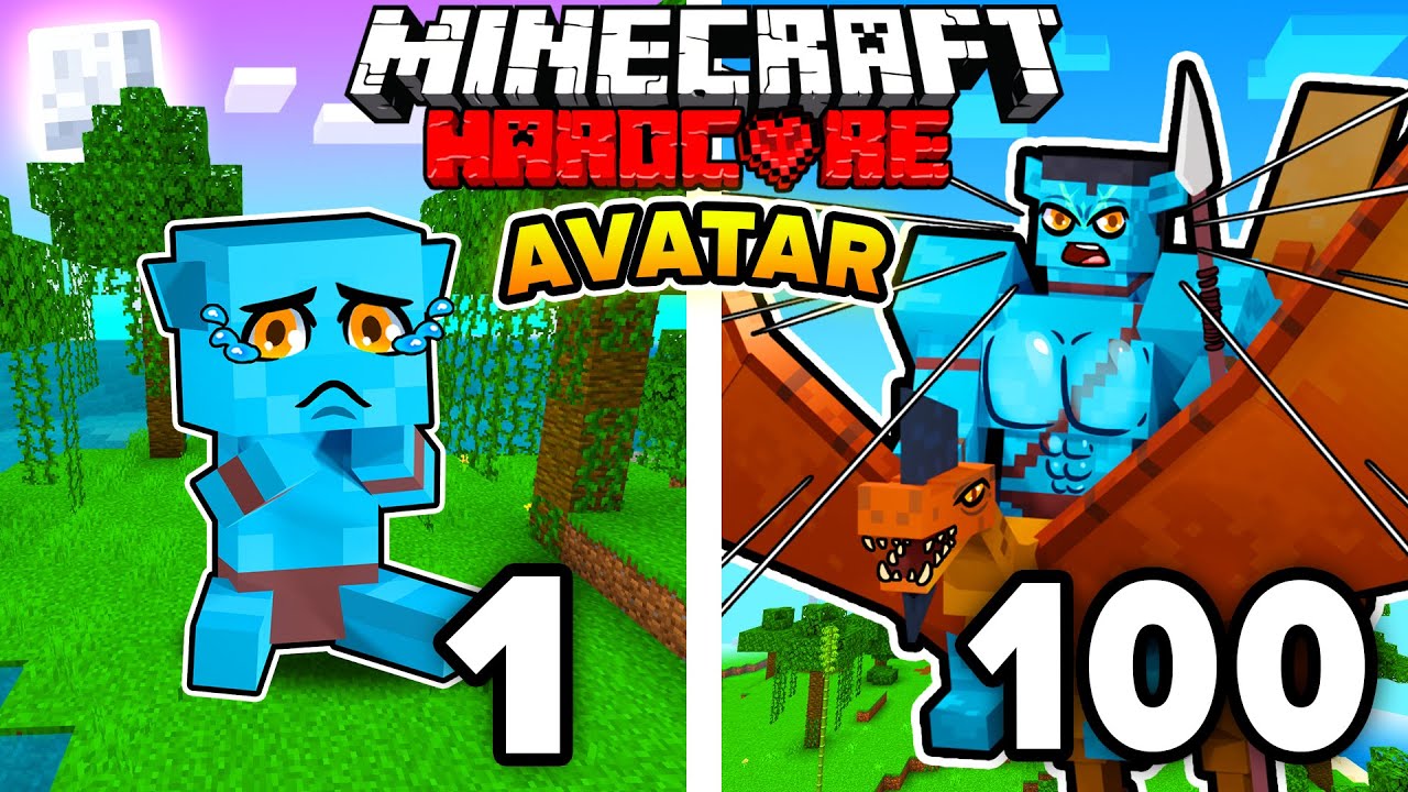 マイクラ】アバターになってハードコアを100日間生き延びてみた