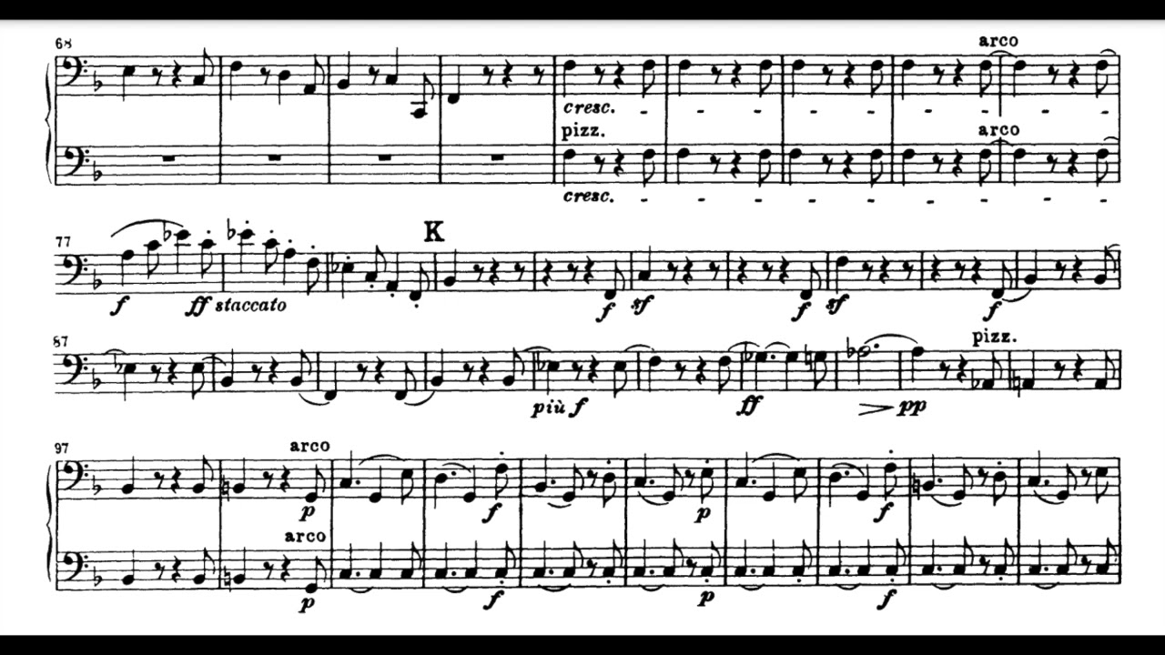 ベートーヴェン 交響曲第6番 ヘ長調 Op 68「田園」 第5楽章（チェロ