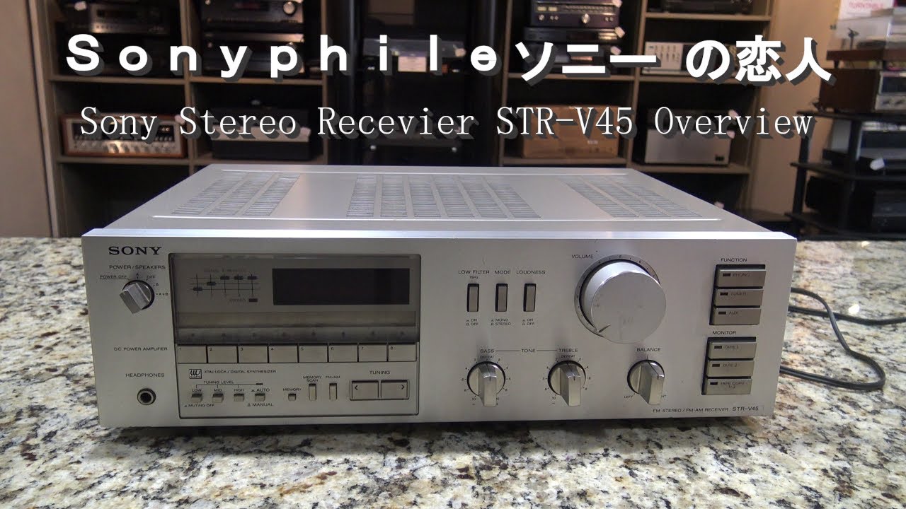 Sony STR-V45 AM/FM Stereo Receiver Overview | Sonyphile - YouTube