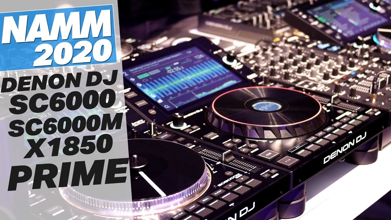 First look at the Denon DJ SC6000 / 6000M & X1850 Mixer @ NAMM