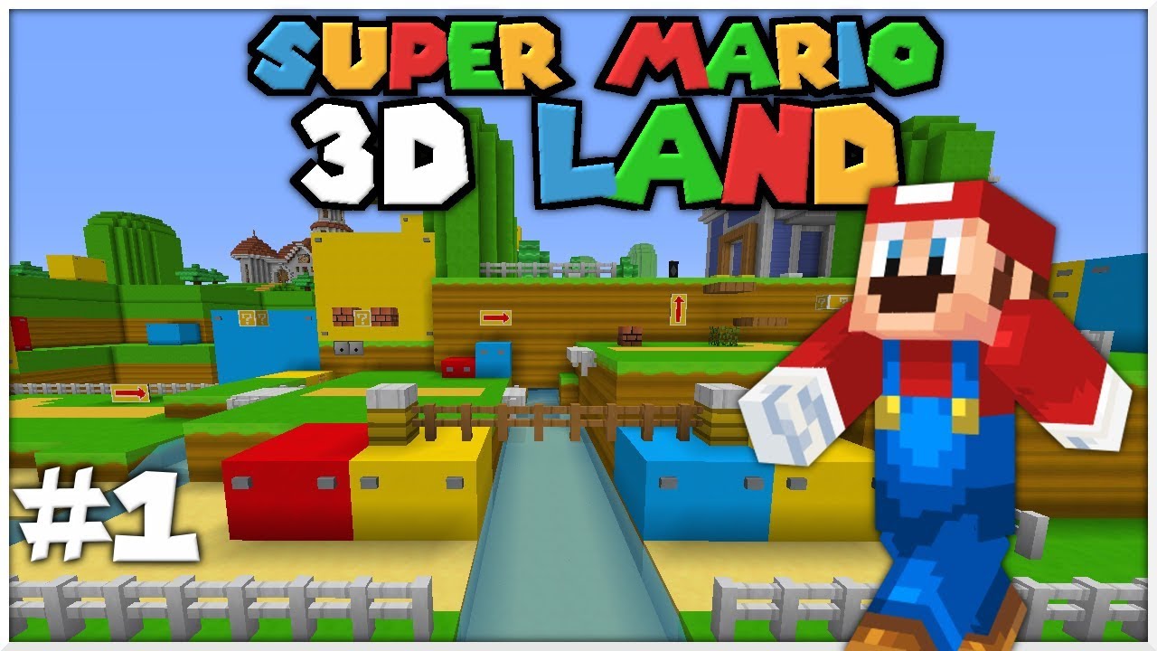 Super Steve 3D Land: World 1-1 (Super Mario in Minecraft!) - YouTube
