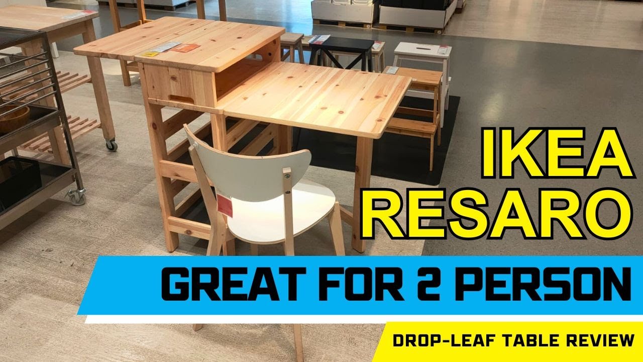 Ikea RESARO drop leaf table, new 2024 - YouTube