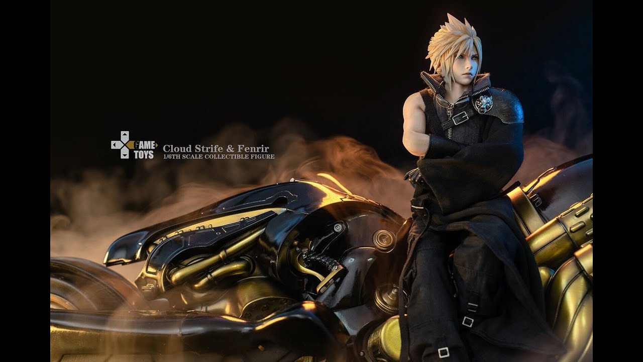 1/6 Scale GAMETOYS GT-006C Cloud Strife & Fenrir Action Figure