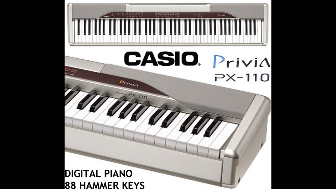CASIO Privia PX-110 - (DEMO songs) part 1/3 - YouTube