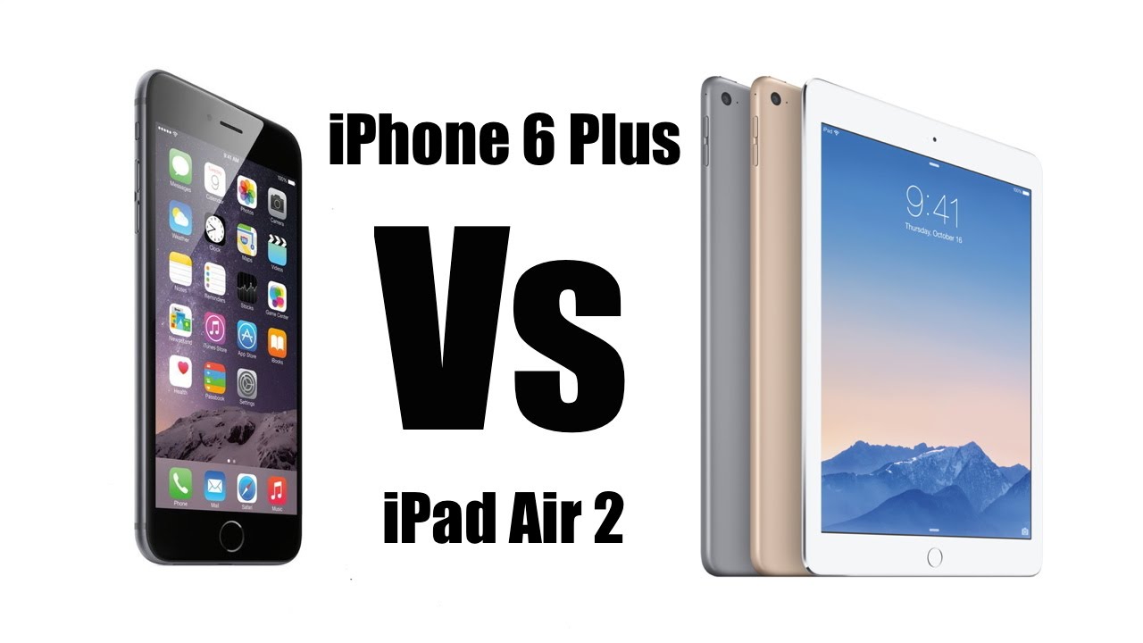 Apple iPhone 6 Plus Vs Apple iPad Air 2 [Video & Still Image
