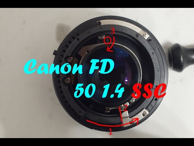 Canon FD 50mm 1.4 SSC - Disassembly , Lubricate , Assembly