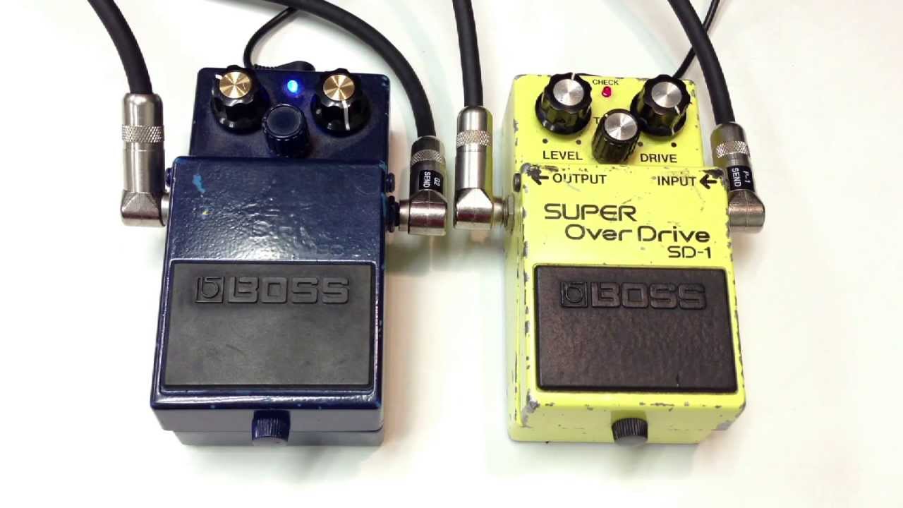 1982 Boss SD-1 Super Overdrive vs Boss BD-2 Blues Driver Keeley
