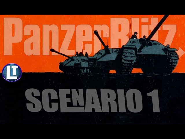 PANZERBLITZ SITUATION 1 Playthrough / Example of Gameplay / AVALON